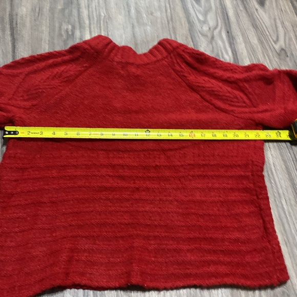 Crewneck Femme Pullover Sweater Red XS - Picture 9 of 11